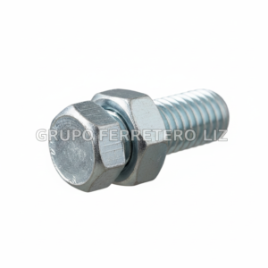 PERNO HEXAGONAL G.2 ZINCADO CON TUERCA