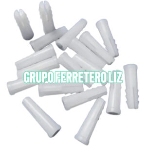 TARUGOS DE PLASTICO BLANCO 1/4
