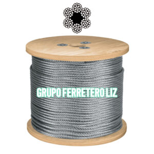 CABLE DE ACERO GALVANIZADO 6X19 FC