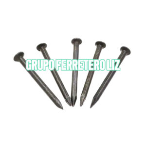 CLAVO DE ACERO NEGRO CON CABEZA