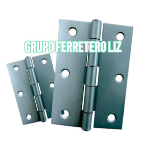 BISAGRAS FIJAS 12 PARES ALUMINIZADAS